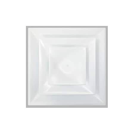 American Louver/Plasticade American Louver Stratus Plastic Cone Diffuser, Ceiling, 10", R6 Insulated, White STR-C-10W-R6